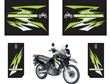 2009 KLR650 Pannier Decals - Green HTP4-8-13GREEN-09